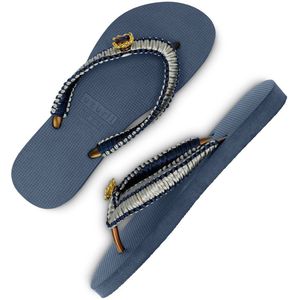 Uzurii Silver Macrame Switch - Marineblauw