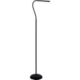 EGLO Laroa Vloerlamp - Staande lamp - Leeslamp - inclusief LED - Hoogte 130 cm - Zwart - Kantelbaar/Draaibaar - Touch Dimbaar