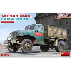 1:35 MiniArt 38064 1,5t 4X4 G506 Cargo Truck Plastic Modelbouwpakket