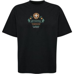 Hummel - Shirt - Geel Groen Zwart Wit - Jersey - Ronde Hals - Kwartmouw