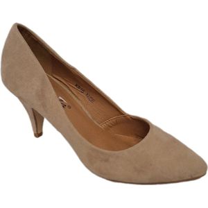 KAYLA-PUMPS-SUEDLOOK-HAKJE 5 CM NUDE-38