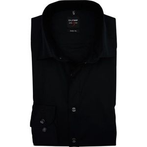 OLYMP Level Five Overhemd Extra Lange Mouwen Body-Fit Zwart - Maat 40 - Heren - Hemden Formeel