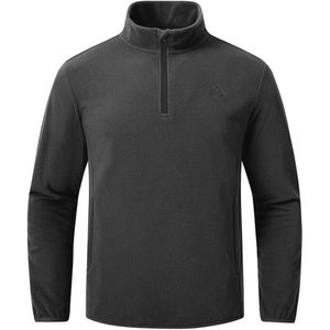 Lichtgewicht Heren Fleece Pullover 1/4 Zip - Ademend Microfleece Sweatshirt voor Lente, Herfst en Winter