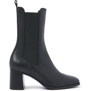 Lazamani Dames Chelsea Boots 57.326 Black | Zwart | Leer | Maat 38 | LA57326black