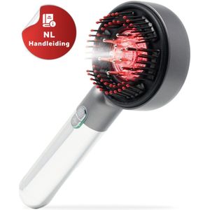 JHust - Scalp Massager - Rood - Roodlichttherapie - Natuurlijke Rozemarijn Olie
