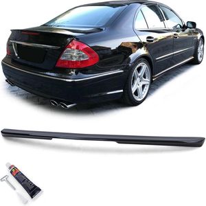 Mercedes E Klasse W211 2003 t/m 2008 Kofferklep Spoiler Achterklep AMG Look Styling Glans Zwart