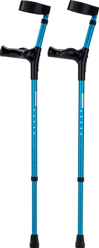 Loopkrukken - Blauw - Ergonomisch - Anatomische Handvatten - Set van 2