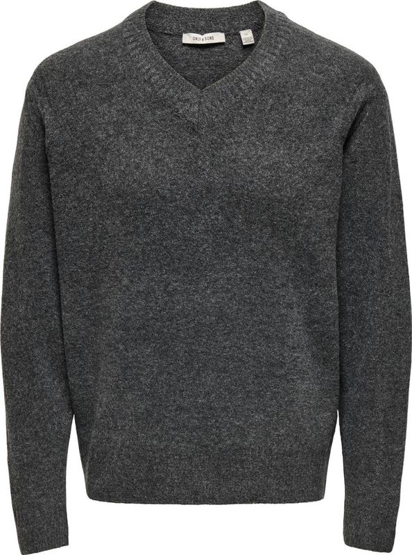 ONLY&SONS - ONSMOVE RLX BRUSHED V-NECK KNIT - Heren - Gebreide truien