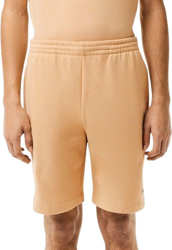 Lacoste - Korte Broeken - Beige - Regular Fit - Elastische Tailleband