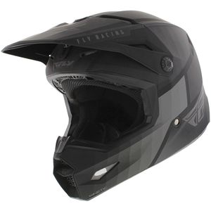 FLY Racing - Youth Kinetic Drift - Offroadhelm - Zwart Charcoal
