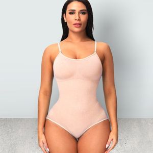 Wow Peach - Slimming Seamless Bodysuit - Shapewear - Body Shaper - Shape Waist & Breast - Slip - Premium - Nude - Medium
