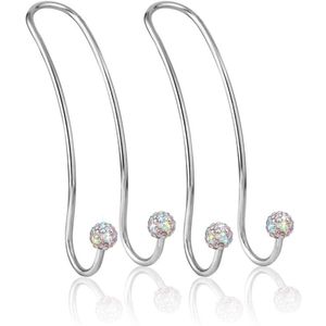 Multifunctionele autohoofdsteun kleerhanger - Orde en ruimte - 2 stuks - Bling design - Roestvrij staal