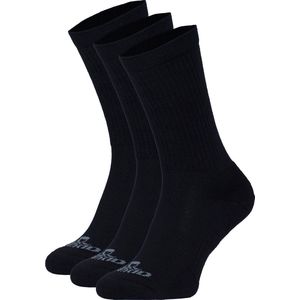 NOMAD® 3 Pack Sokken Maat 39-42 | Polyester Wandelsokken Crew 3-pack Zwart | Naadloos | Dames & Heren | Comfortabel & Dempend