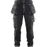 Blåkläder X1900 Werkbroek Baggy Denim Stretch 1999 - zwart - maat 50 (M)