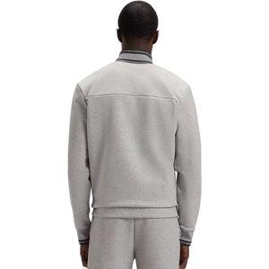 BOSS - Sweatshirt - Katoenmix - Met Ritssluiting - Gestreepte Details