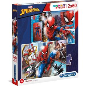 Spiderman Puzzel (2x60 Stukjes)