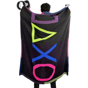 Trimita Game Deken | Gamer at Play Plaid – Controller Print – Neon Symbol – 130×170 cm – 100% Acryl