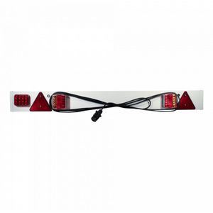 Lichtbalk LED kunststof 1370mm 600cm 7-polige stekker 12V - Verlichtingsbalk aanhangwagen - Verlichting set - Novio