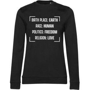 Hybris Birthplace Earth Girly Sweatshirt Damen Black-S