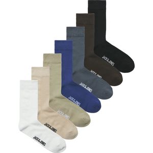 JACK & JONES - Set van 7 Paar Effen Kousen - Multicolor - Katoen