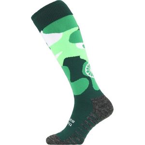 The Indian Maharadja Cameo Sportsokken - Maat 31-34 - Unisex - groen - donkergroen - wit