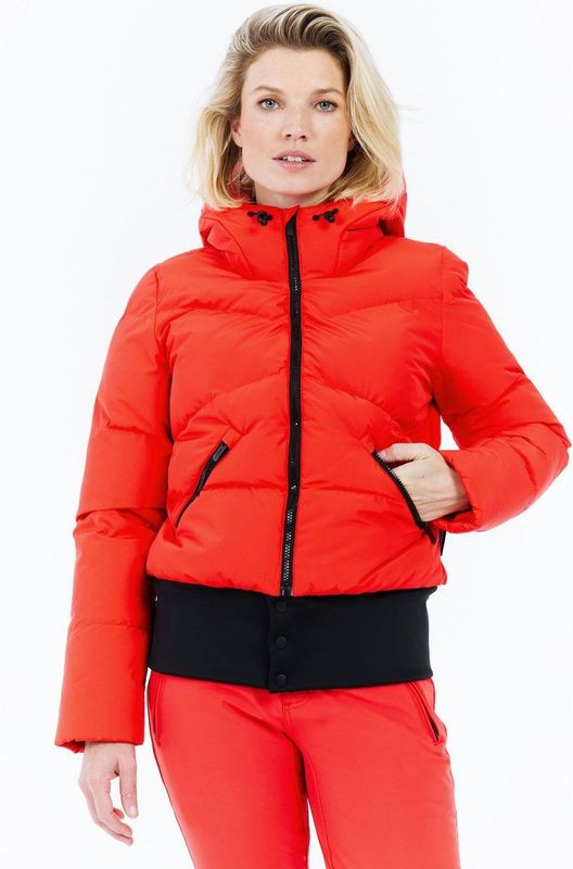 Protest Prtpreppy - Skijas Dames - Afritsbare tailleband - Puffer - Winterjas – Poppy Red