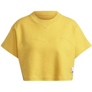adidas - Lng Lft T-shirt - Geel - Korte Mouwen - Vrouw