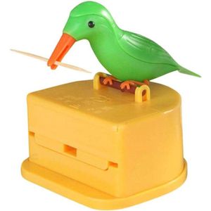 Tandenstoker Dispenser Leuke Vogel Tandenstoker Houder Dispenser Tanden Reinigen Tandenstoker Case Gag Gift - Macabolo