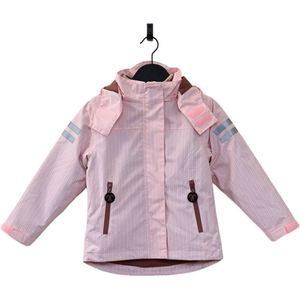 Ducksday - vierseizoensjas met uitritsbare sherpa fleece jas - waterdicht - 3 in 1 regenjas - Meisjes - Molly - maat 134/140