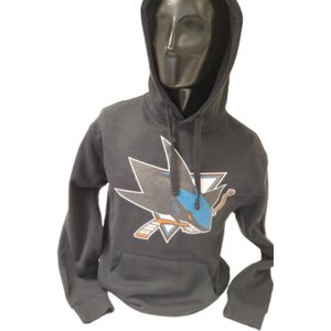 SAN JOSE SHARKS -SWEATER/HOOD-BLACK-L