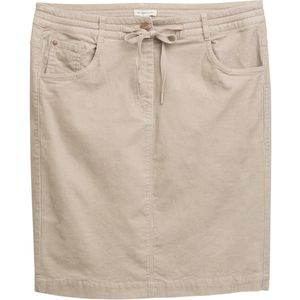 TOM TAILOR - Rok - Taupe - Corduroy - Knielengte - Normale Pasvorm