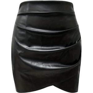 Livano Leren Rok - Broek - Legging - Dames - Jurk - Latex - Zwart - Maat L