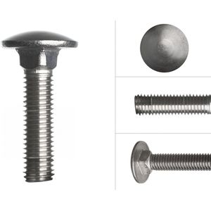 Wovar Slotbouten RVS M12 x 50 mm | 25 stuks
