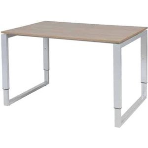 Verstelbaar Bureau - Plus 120x80 Havana Kersen - alu frame
