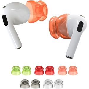5 paar siliconen opzetstukken voor AirPods 1/2/3 en AirPods Pro - Zachte oordopjes accessoires