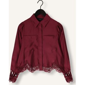 Copenhagen Muse - Bordeaux Molly Shirt Blouse - Dames - Wol