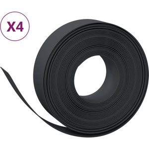 vidaXL-Tuinranden-4-st-10-m-15-cm-polyetheen-zwart