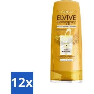 L'Oréal Paris Elvive Extraordinary Oil - Conditioner - Kokosolie - 200 ml - Voordeelverpakking - 12 stuks