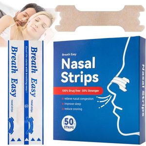 Neusstrips - Neusstrip - Neuspleisters - Neusspreider - Neusstrips snurken - Neuspleisters snurken - Anti snurk - Anti snurk producten - Anti snurk pleisters - Zorg voor een betere nachtrust! - Zweetbestendig - Nasal strips - Voor Gevoelige Huid -