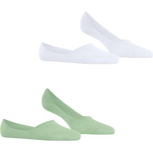 Burlington Everyday 2-Pack dames invisible sokken - groen (quiet green) - Maat: 35-36