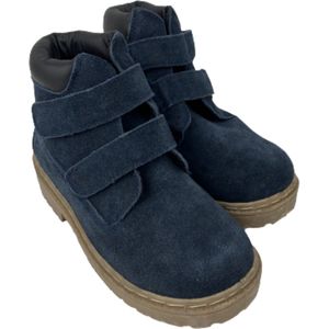 Stevige bergschoenen met klittenband / boots - voor kinderen - Donkerblauw - Wandel / Berg - Suede - Maat 31
