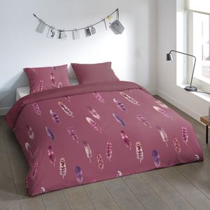 Pure Dekbedovertrek ""veren"" - Bordeaux - (240x200/220 cm) - Microfiber