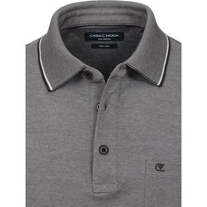 Poloshirt Met Borstzakje 3 Knoops Grijs Casa Moda - L