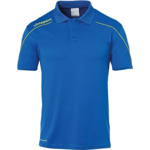 Uhlsport Stream 22 Polo Heren - Royal / Geel | Maat: M