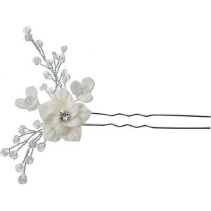 Clayre & Eef Haarspeld 12 cm Zilverkleurig Metaal