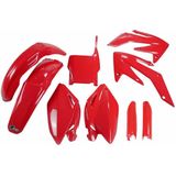 Ufo - HOKIT104F-070 - Vorkbeschermers & Kunststofset - Rood - Honda CRF 250R 2004-2005