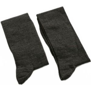 Set van 2 paar kniekousen van wol en katoen