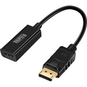 Triple J® 4K DisplayPort naar HDMI Adapter - Zwart - Naadloze Connectiviteit