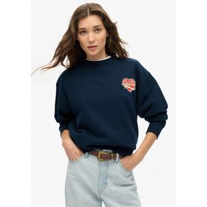 Superdry - Workwear - Losse Trui - Dames - Borduursel - Ronde Hals