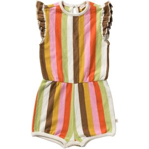 Multi stripes | Ruffle Jumpsuit | Gestreept | Meisjes maat 80 t/m 140 | Your Wishes